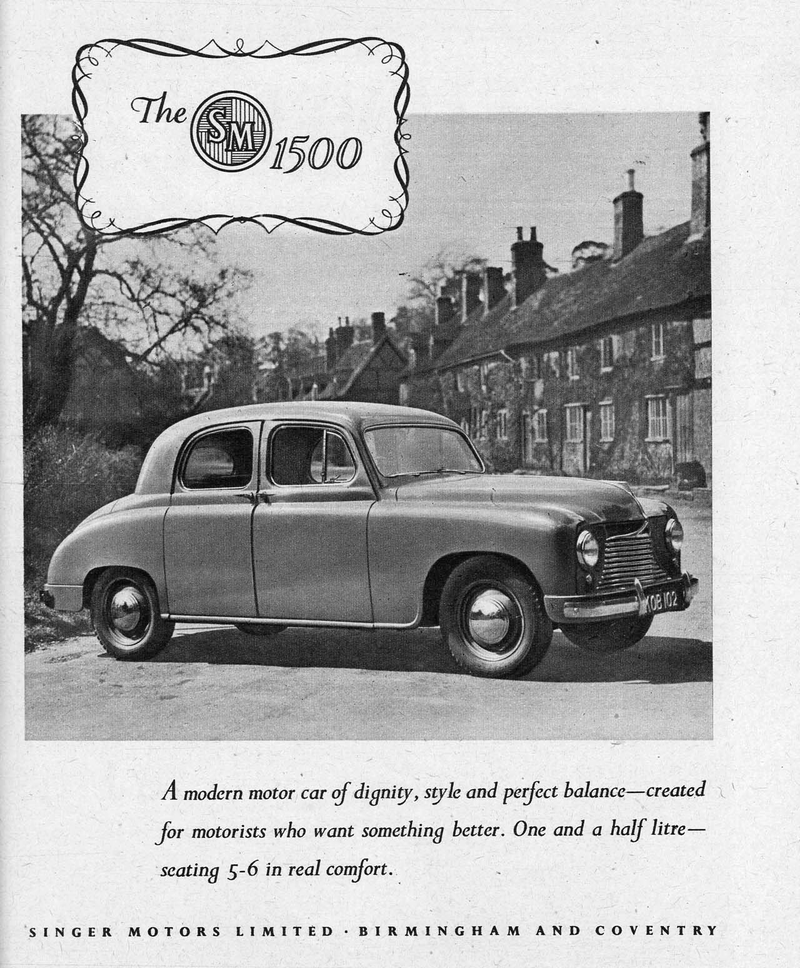 Illustration for article titled British Postwar Car Ads